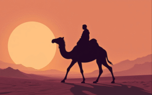 A Story of Honesty and Forgiveness in Islam, a camel in desert